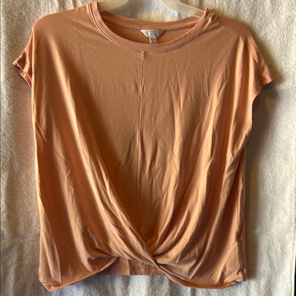 Peach Twist Front Women's Top - Picture 1 of 3